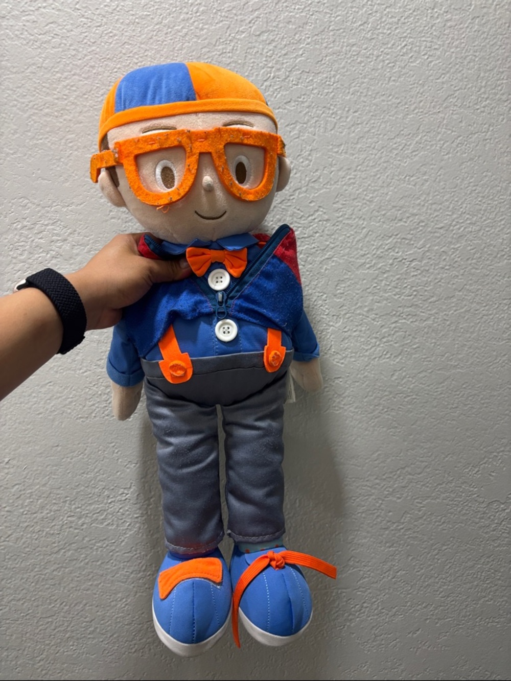 Blippi Plush Kids Character Doll in Blue and Orange - Soft Toy